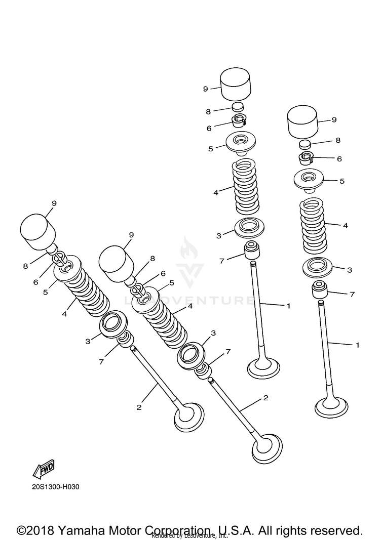 Valve FZ6R - FZ6RYCW - 2009 Schematic