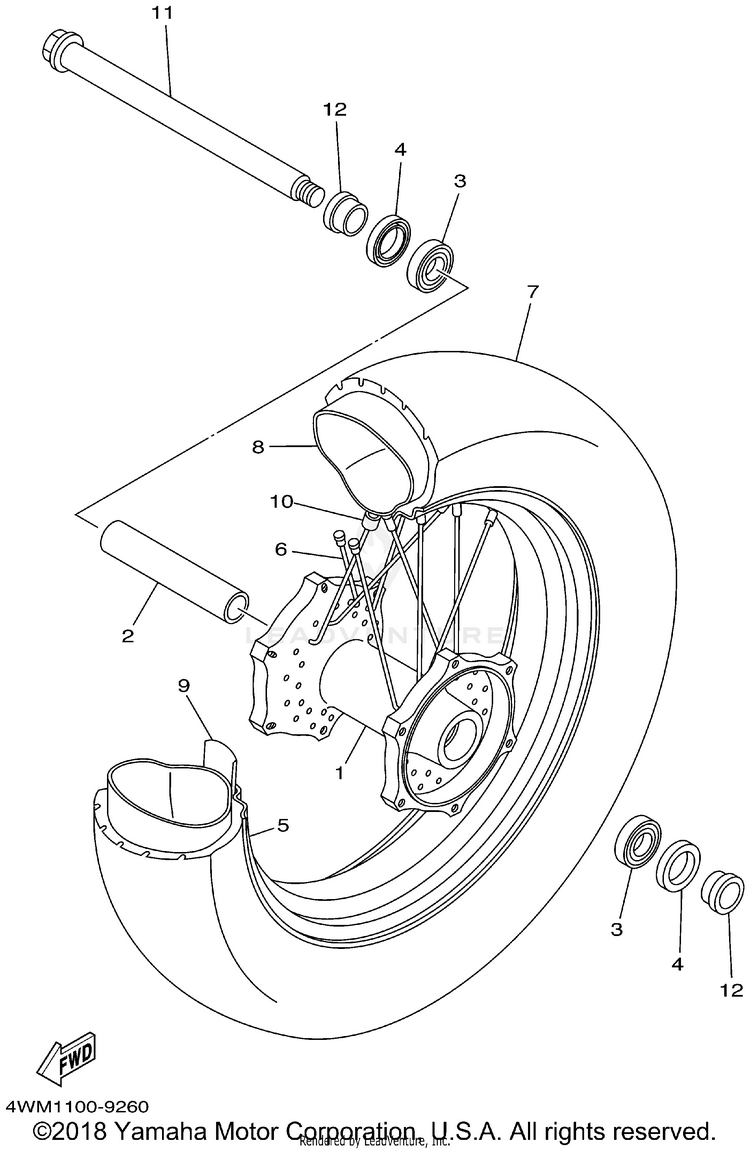 Front Wheel Schematic