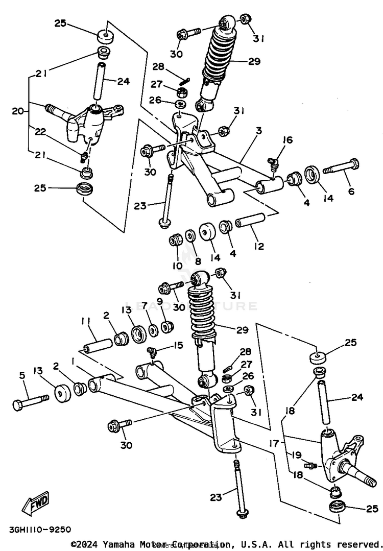 Front Suspension - Wheel Schematic