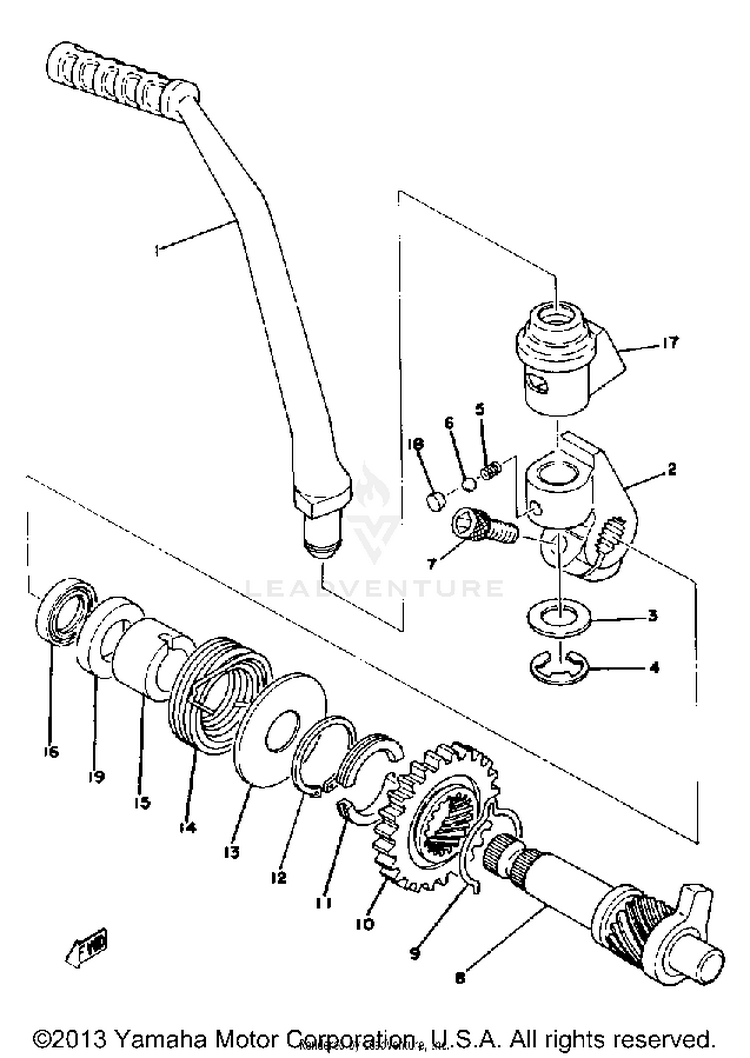 Starter Yz100 E - F Schematic