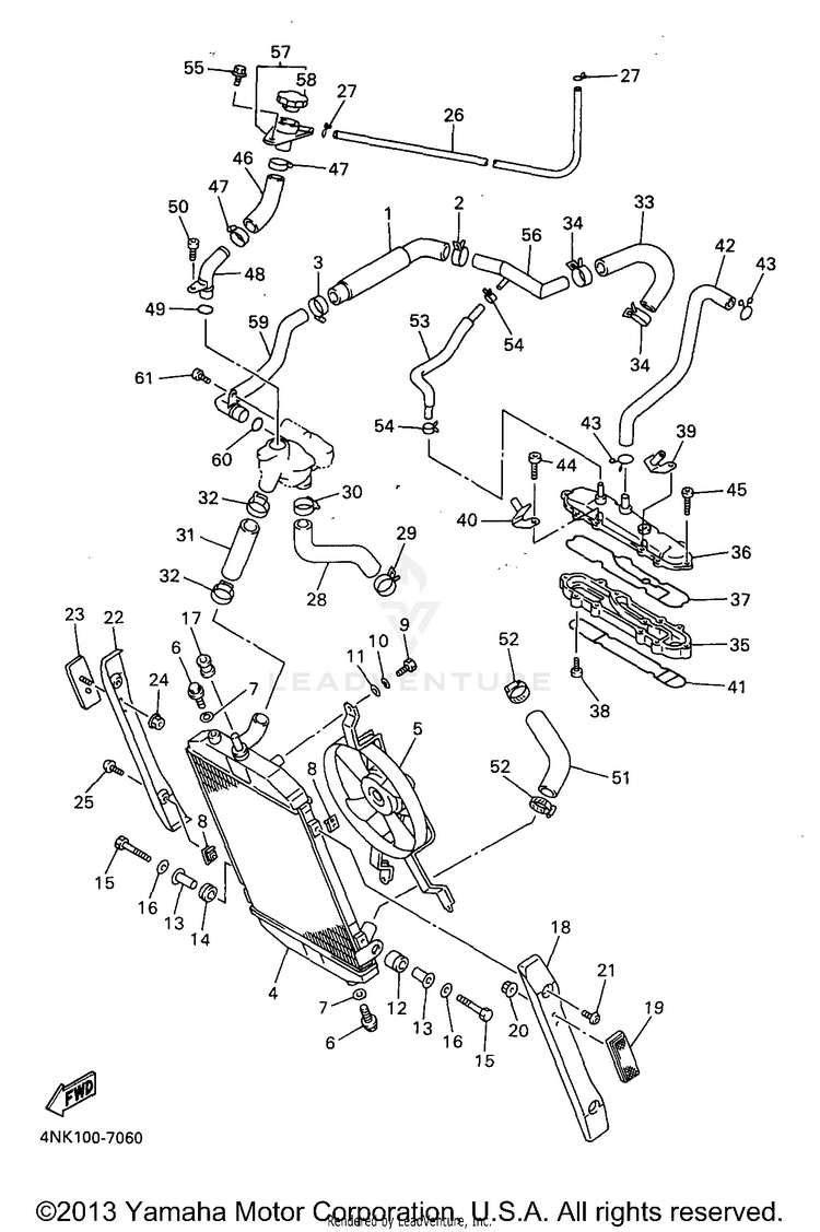 Radiator Hose Schematic