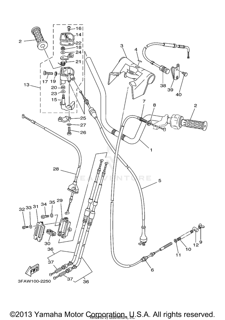 Steering Handle Cable Schematic