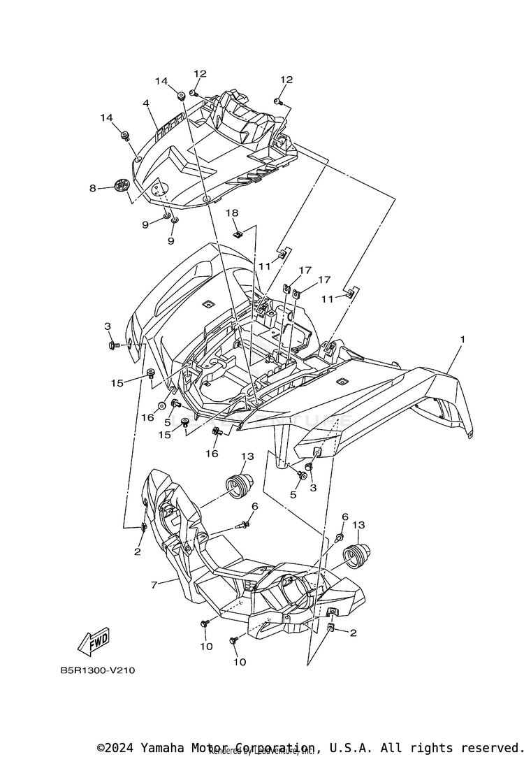 Front Fender Schematic