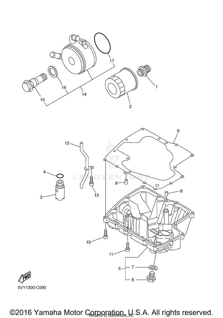 Oil Cleaner R1 - YZFR1VC - 2006 Schematic
