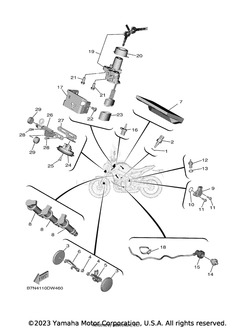 Electrical 2 MT09 - MT09MCB - 2021 Schematic
