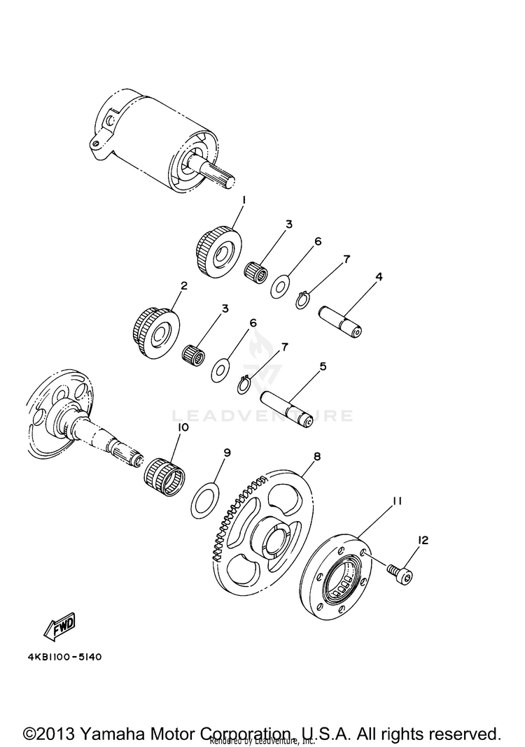 Starter Clutch Schematic