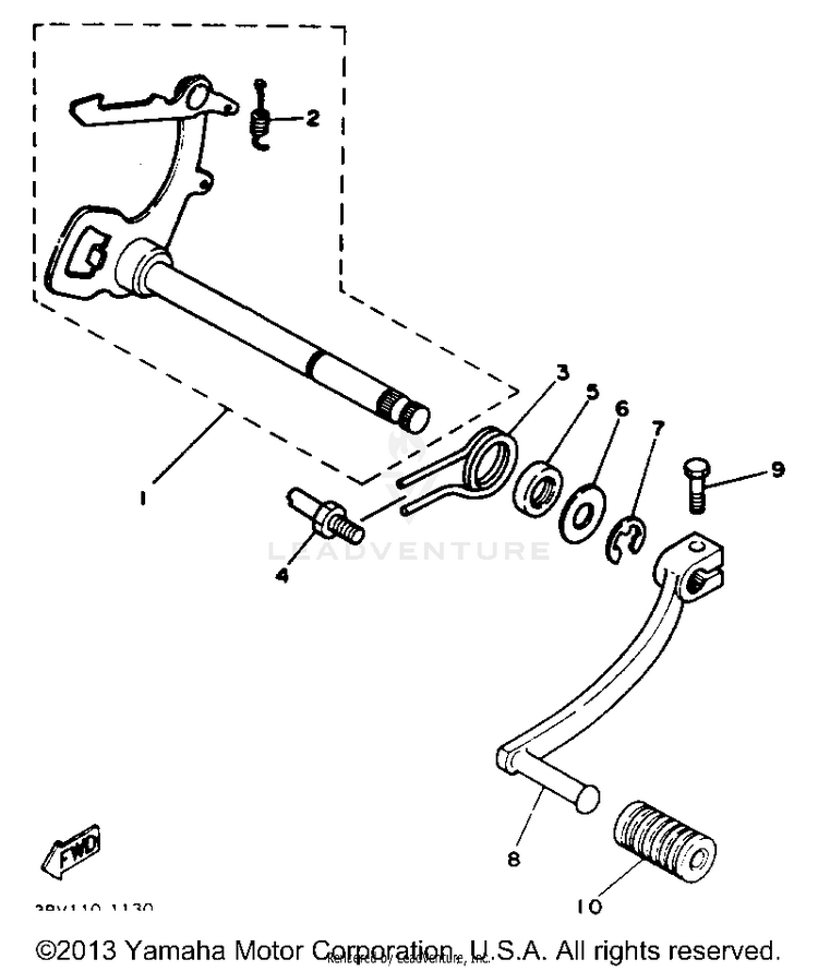 Shift Shaft Schematic