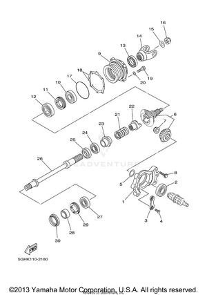 Middle Drive Gear Schematic