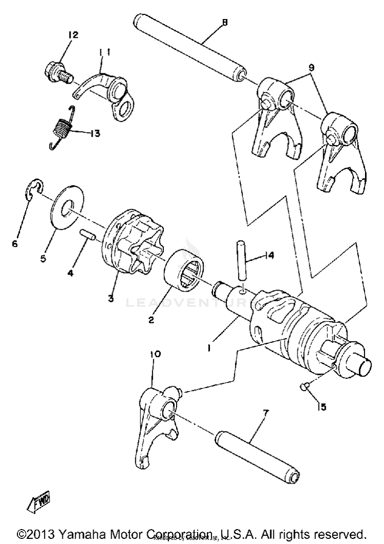 Shift Cam - Fork Schematic