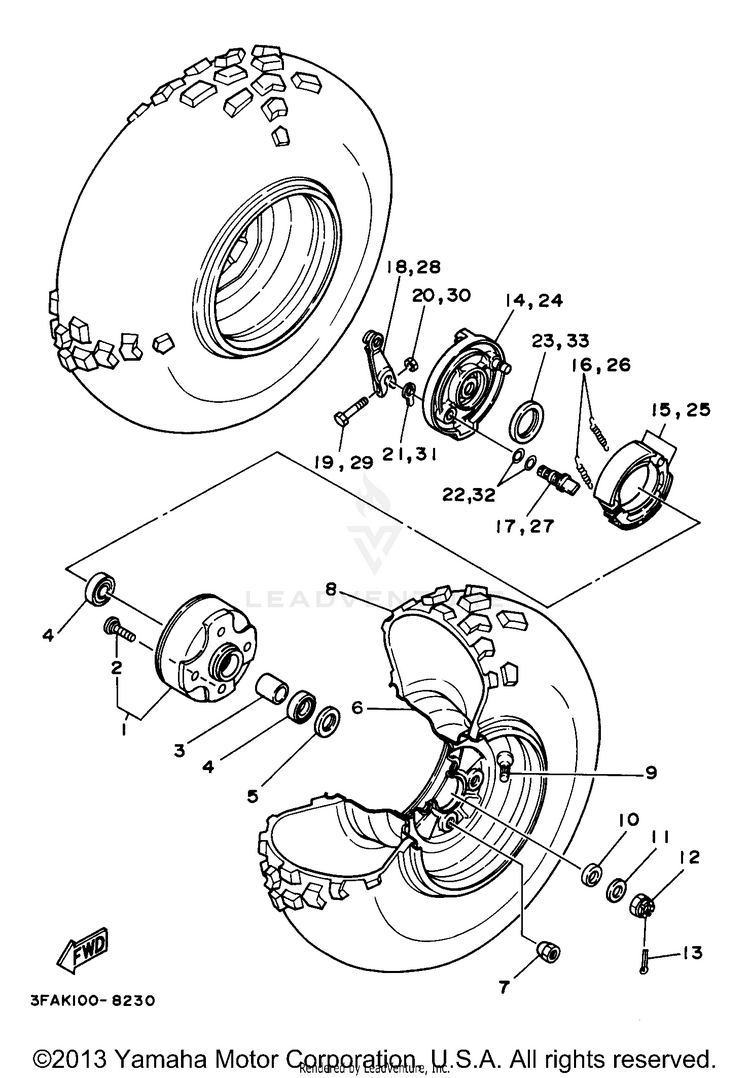 Front Wheel Schematic