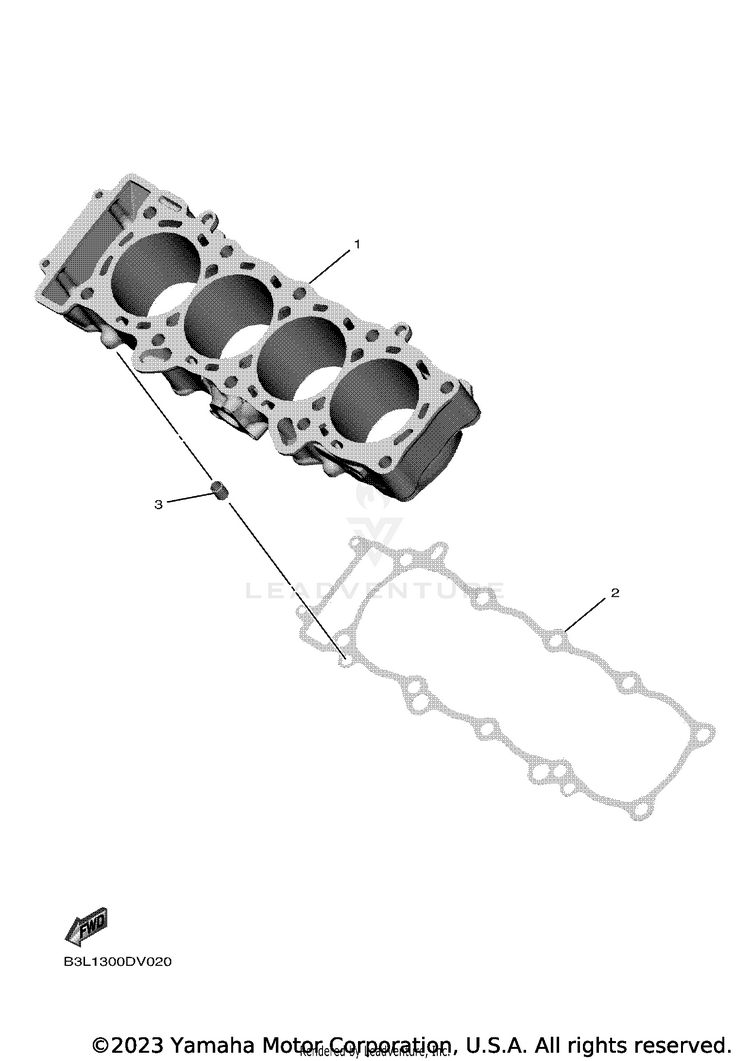 Cylinder YZFR1 - YZFR1LCB - 2020 Schematic