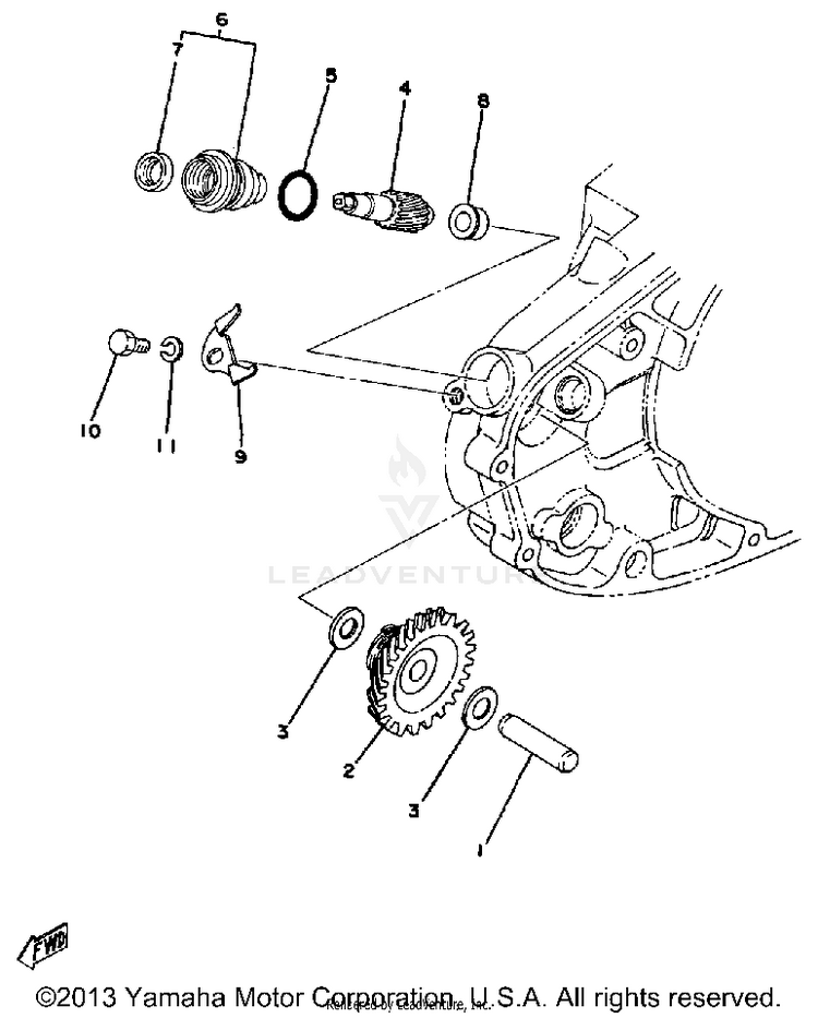 Tachometer Gear Schematic