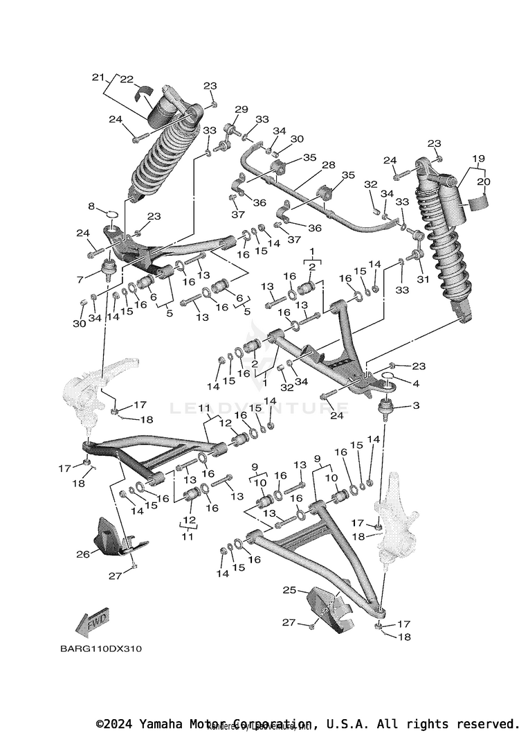 Front Suspension & Wheel Schematic