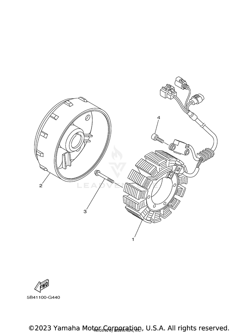 Generator VIKING EPS RANCH - YXM70VPRLC - 2020 Schematic