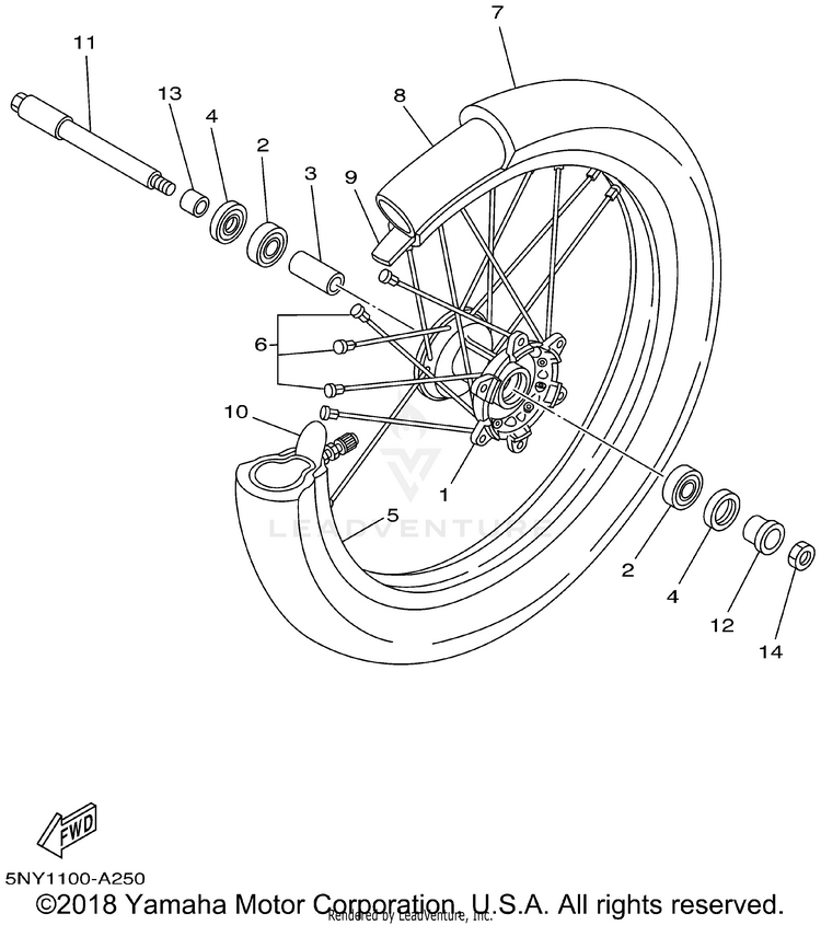 Front Wheel Schematic