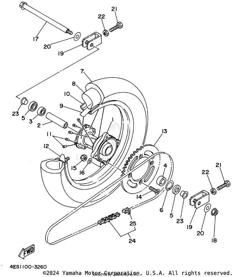 Rear Wheel Schematic