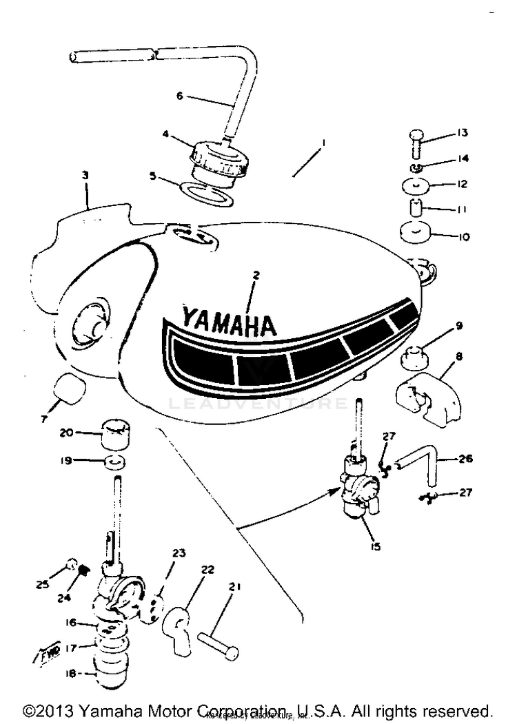 Fuel Tank Yz80d Schematic