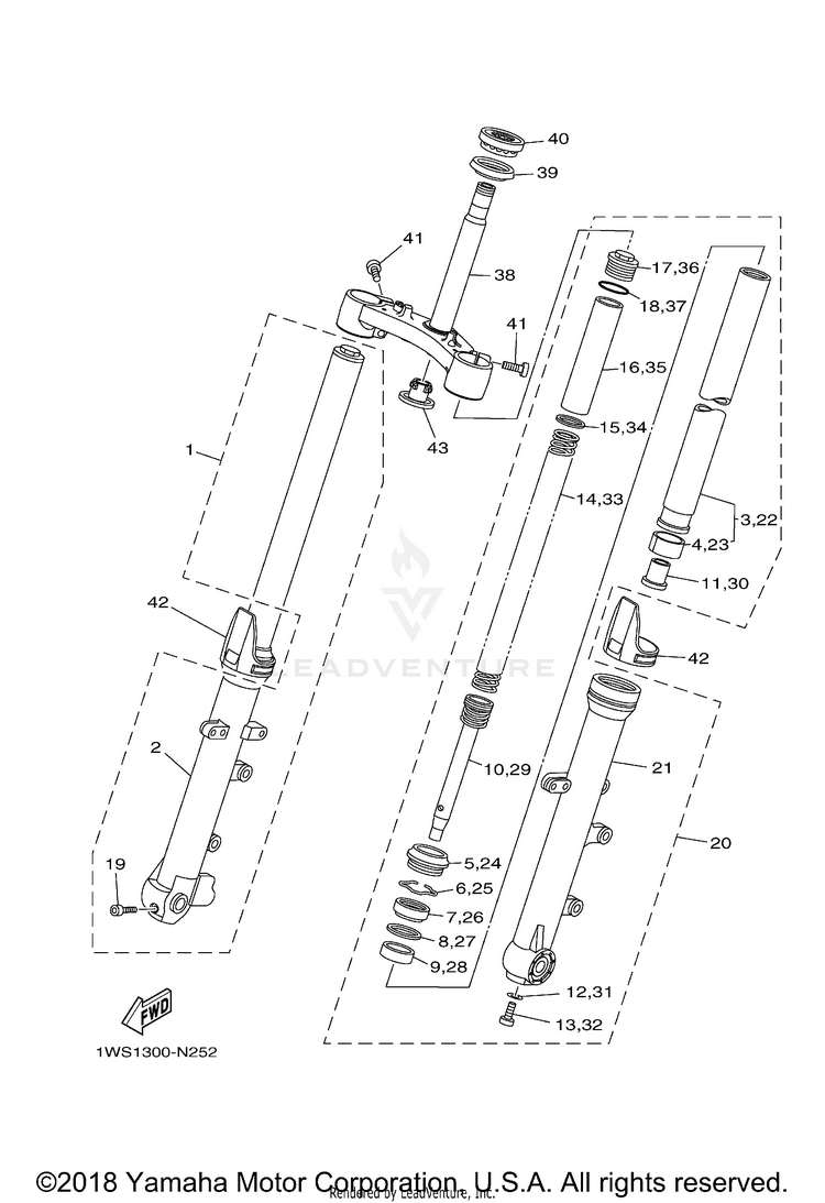 Front Fork Schematic