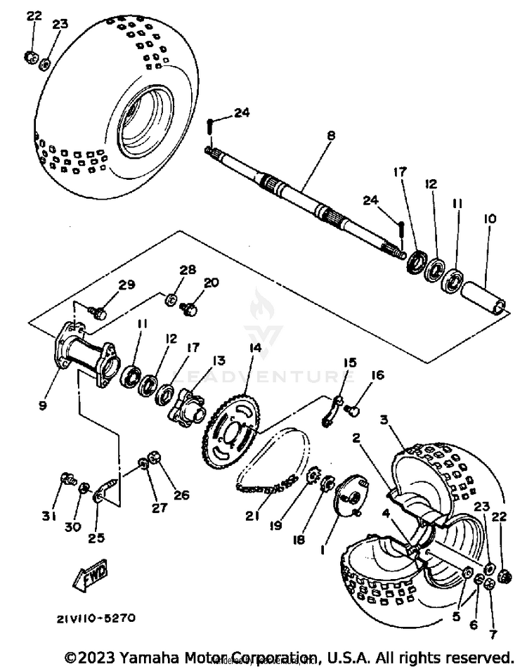 Rear Wheel Schematic