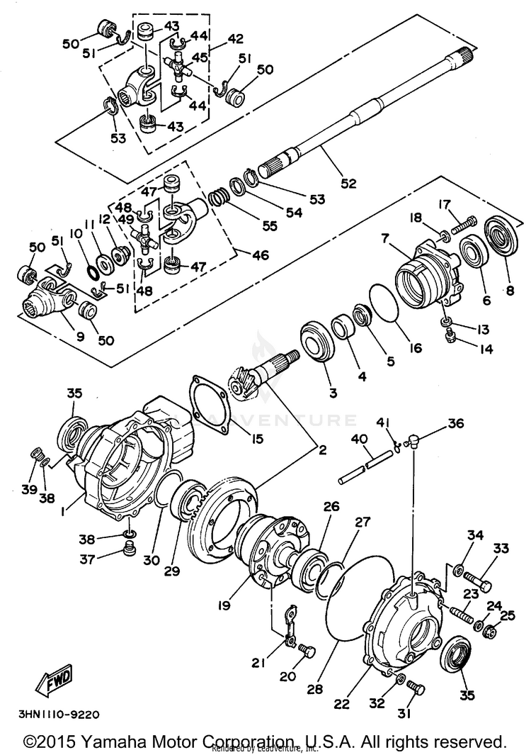Front Differential Schematic