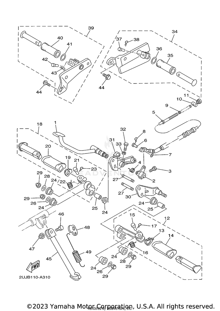 Stand Footrest Schematic