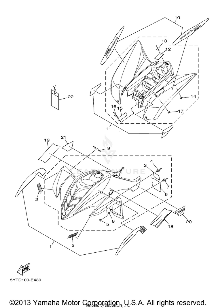 Emblem Label 1 RAPTOR 350 SE - YFM350RSEV - 2006 Schematic