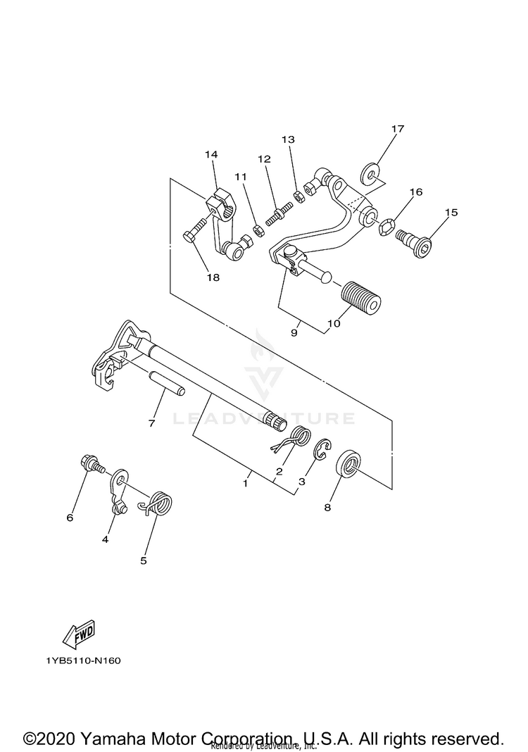 Shift Shaft Schematic