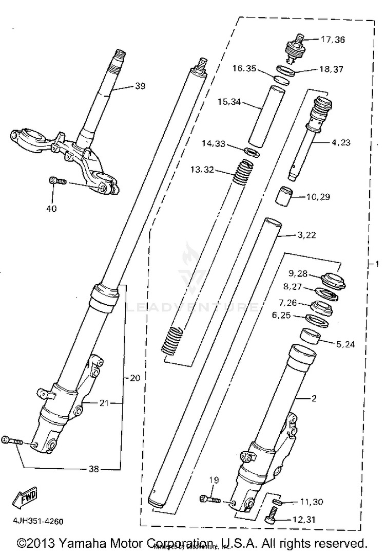 Front Fork Schematic