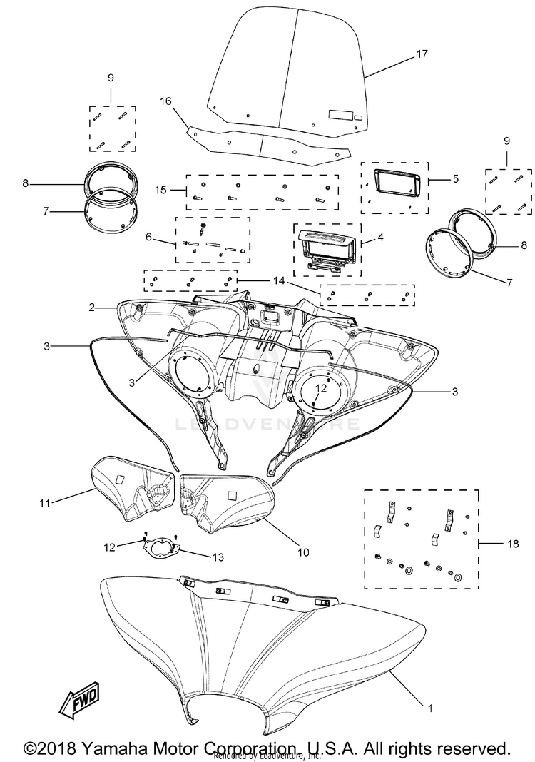 Cowling Windshield Schematic