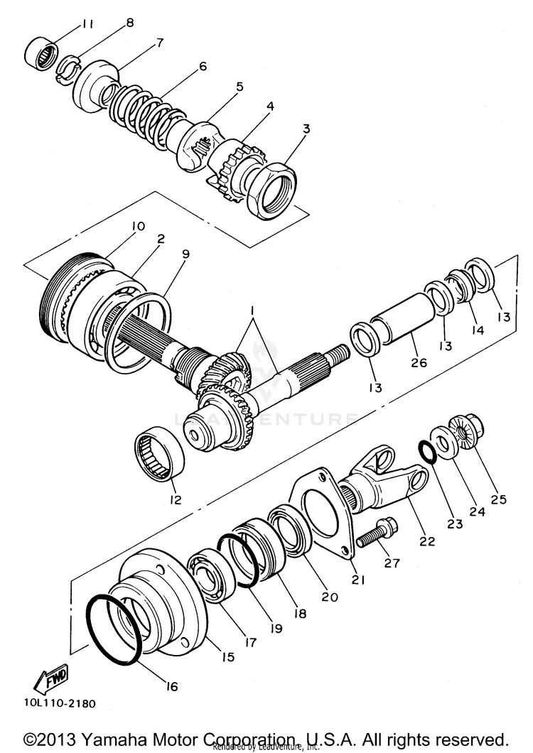 Middle Drive Gear Schematic