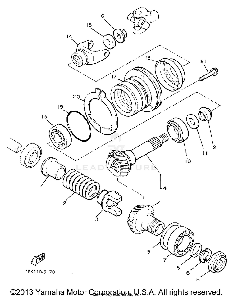 Middle Drive Gear Schematic