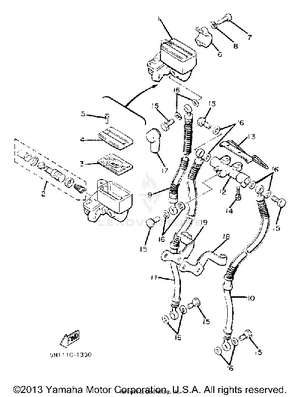 Front Master Cylinder Schematic