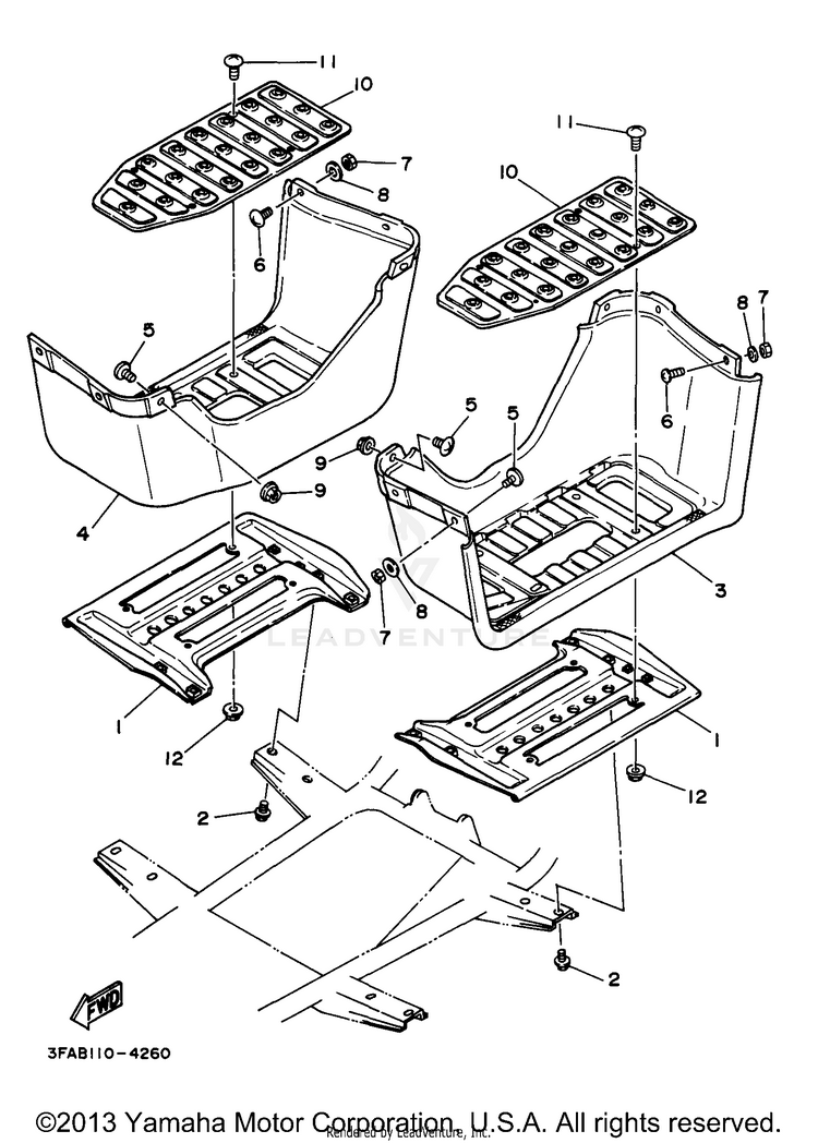 Stand Footrest Schematic