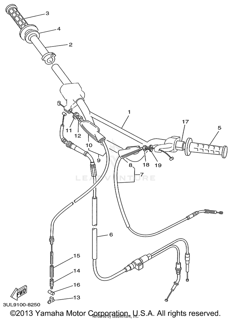 Steering Handle Cable Schematic