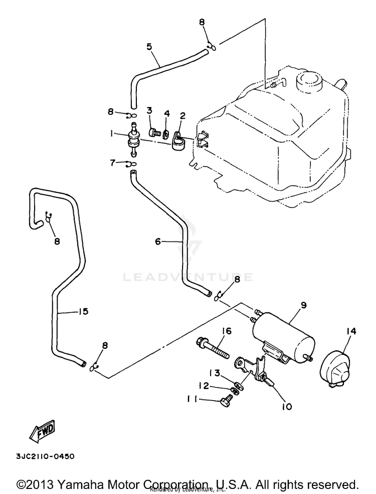 Fuel Tank 2 Kc Only Schematic