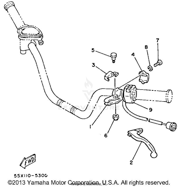 Handle Switch - Lever Schematic