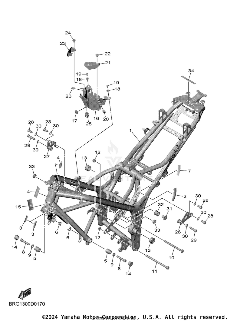 Frame MT03 - MT03SCB - 2025 Schematic