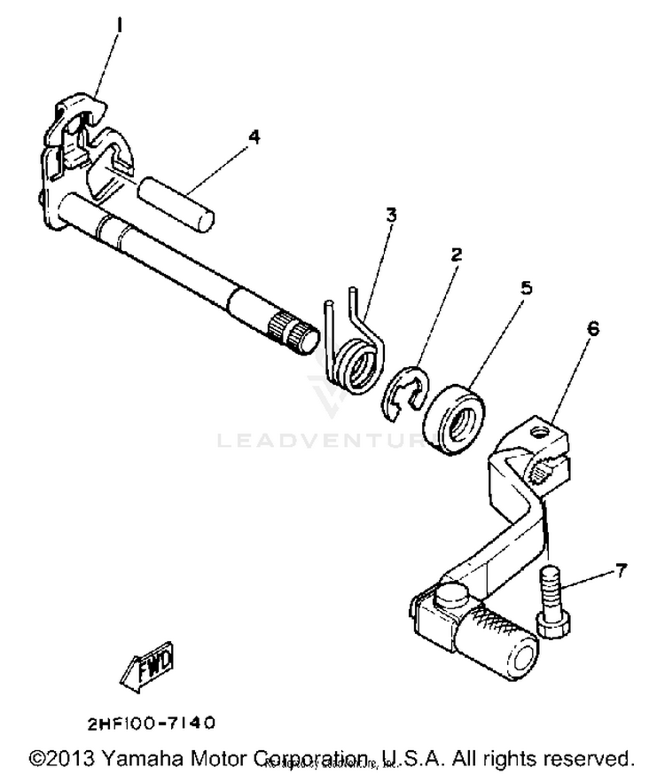 Shift Shaft Schematic