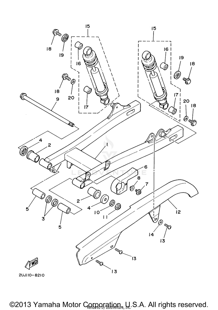 Rear Arm Suspension Schematic