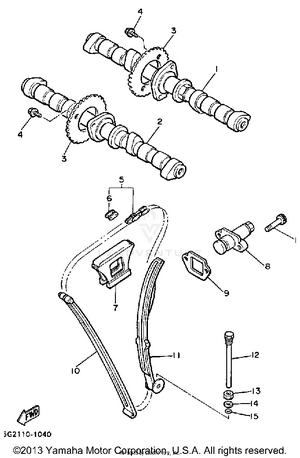 Camshaft Chain Schematic