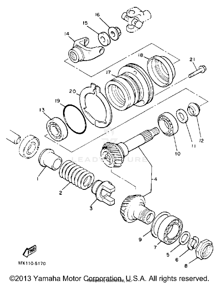 Middle Drive Gear Schematic