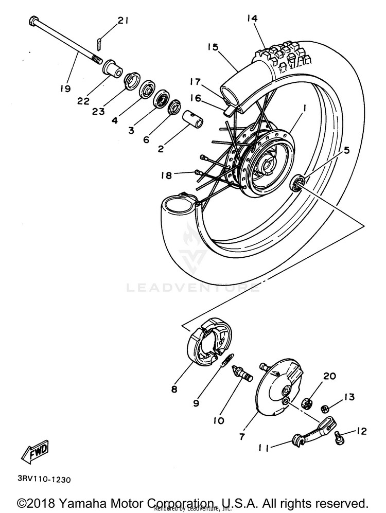 Front Wheel Schematic