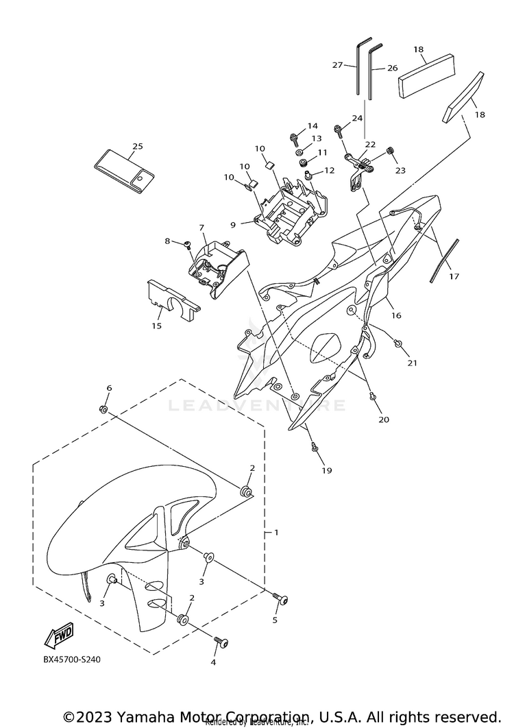 Fender YZFR1 - YZFR1HCB - 2017 Schematic