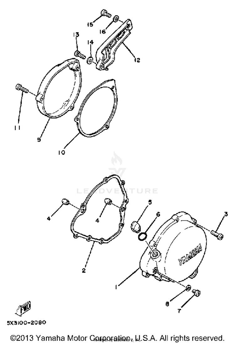 Crankcase Cover Schematic