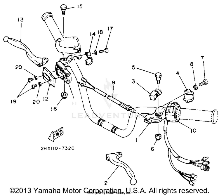 Handle Switch - Lever Schematic
