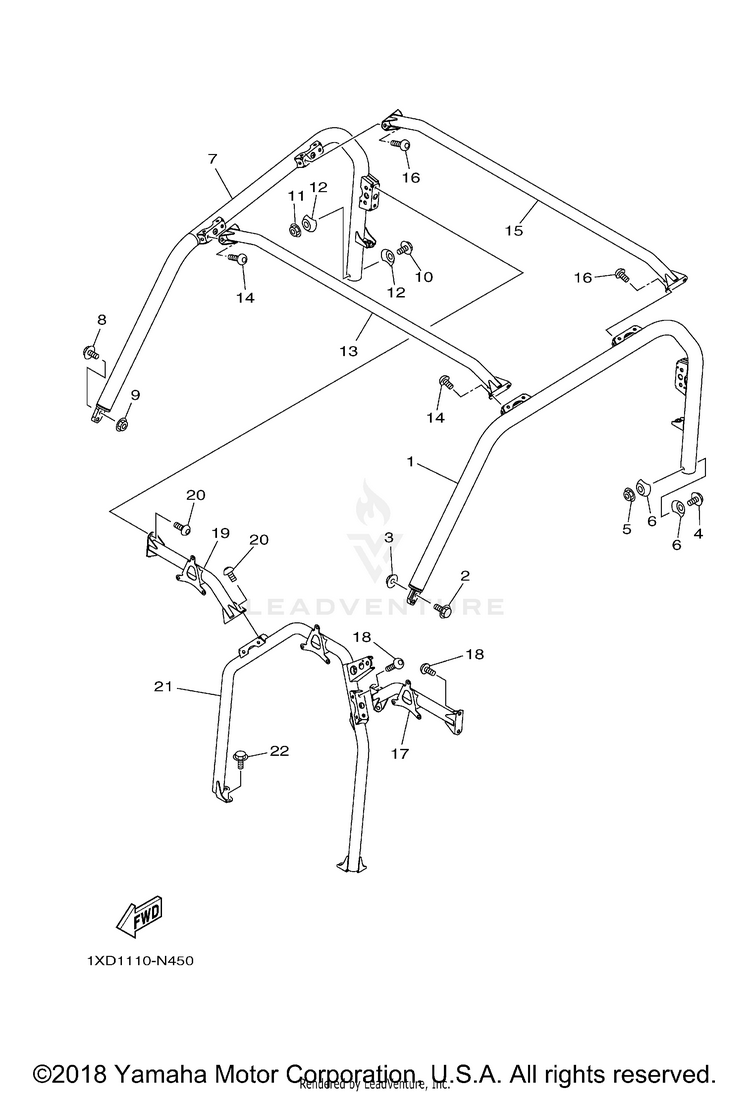 Guard 2 VIKING 700 - YXM700DEL - 2014 Schematic