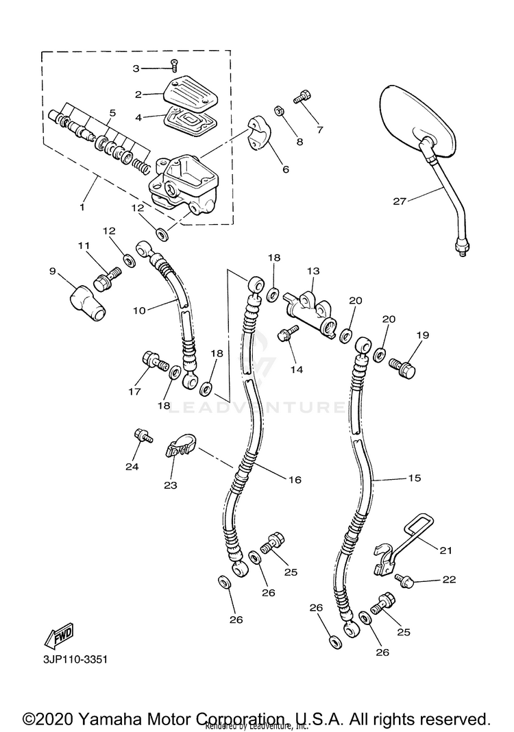 Front Master Cylinder 1 Schematic