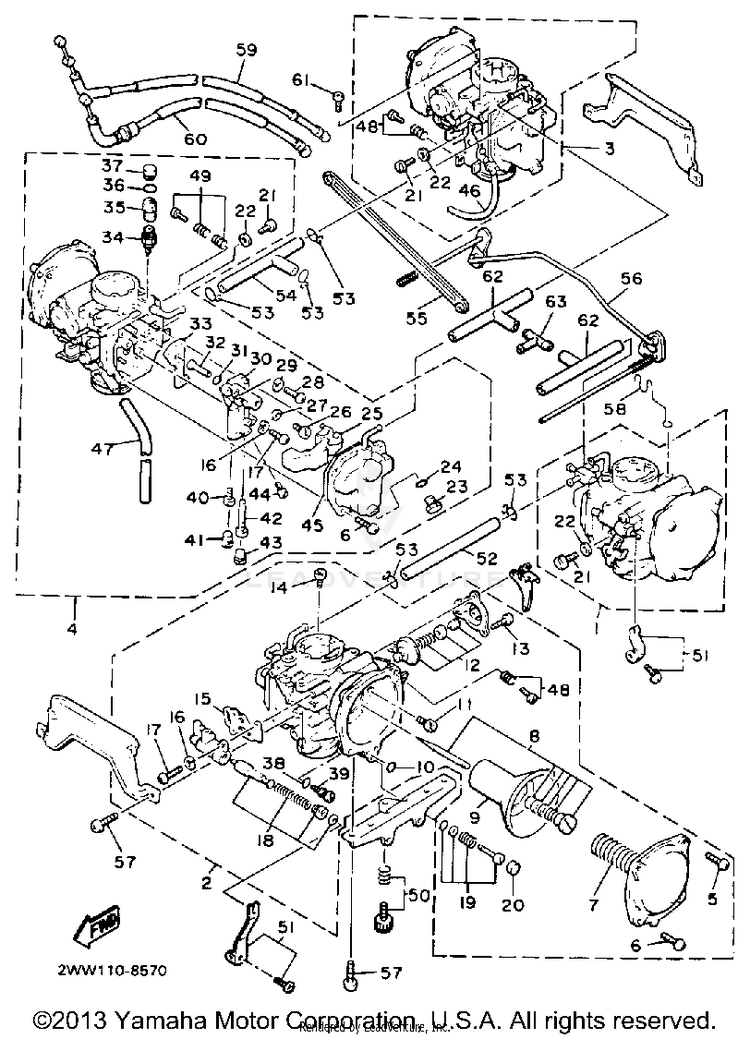 Carburetor California Model Only Schematic
