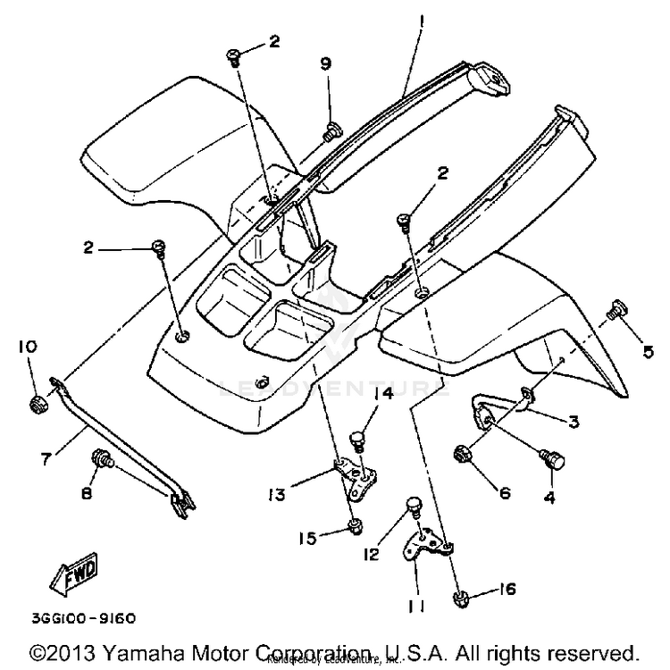 Front Fender Schematic