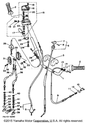 Handlebar - Cable Schematic